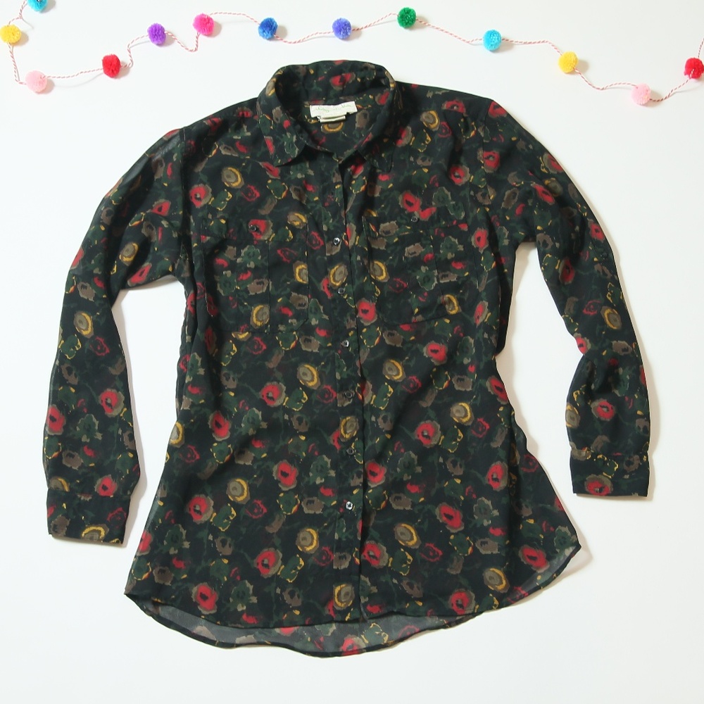 Staring at Stars Urban Outfitters Floral Blouse